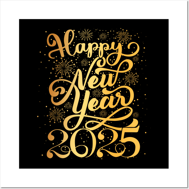 Happy New Year 2025 Wall Art by Asg Design